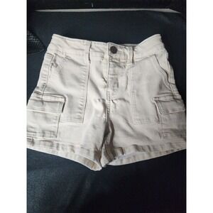 Vigoss Girls Beige Cargo Shorts Size 8 EUC